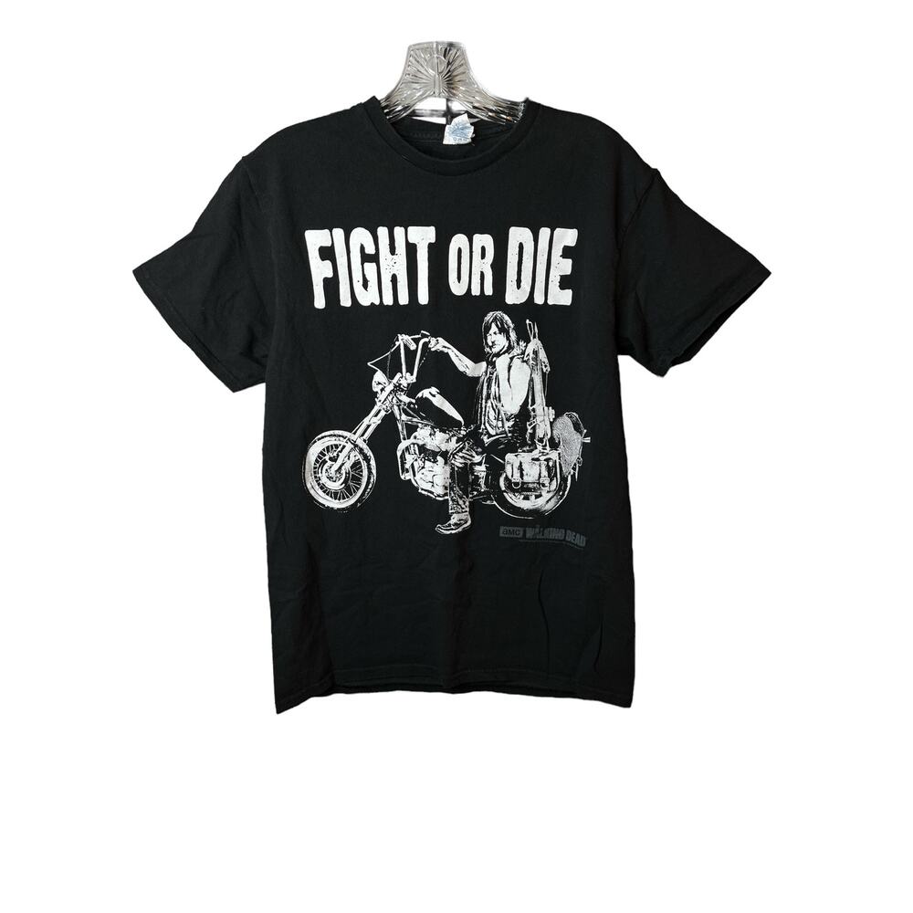 Walking Dead 'Fight Or Die' Graphic T-Shirt AMC 2015 Size M